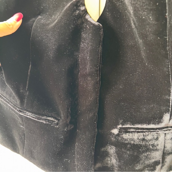 Zara Velvet Steampunk Cosplay Goth Black Halter Open Back Vest Women’s Large - Picture 4 of 15